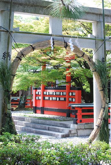 京都車折神社（茅の輪）.JPG